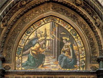 ドメニコ・ギルランダイオ Painting - 受胎告知 1489年 ルネッサンス フィレンツェ ドメニコ・ギルランダイオ
